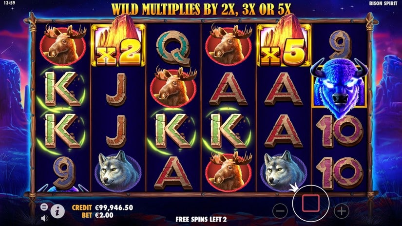 Bison Spirit slot screen 5