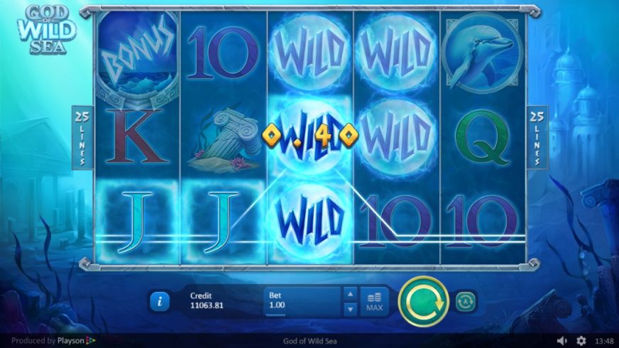 God of Wild Sea slot screen 3