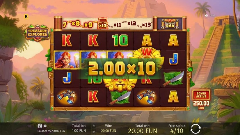 Treasure Explorer slot screen 4