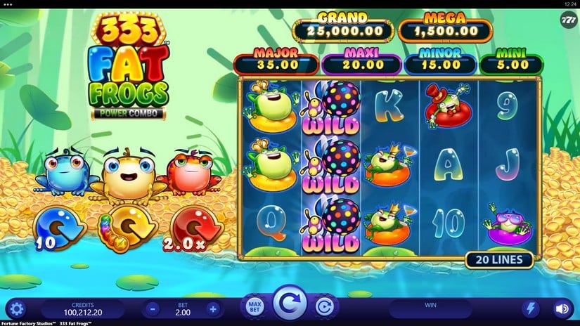333 Fat Frogs Power Combo slot screen 1