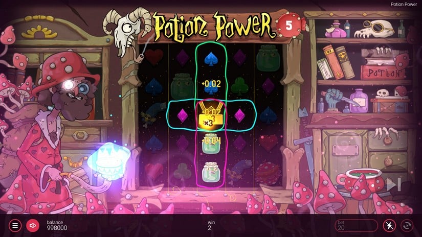 Potion Power slot screen 4