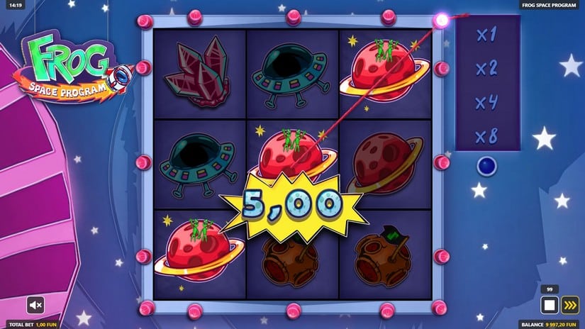 Frog Space Program slot screen 4