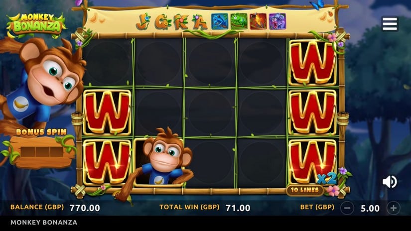 Monkey Bonanza slot screen 6