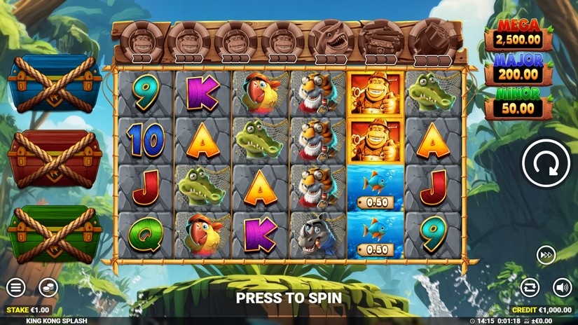 King Kong Splash slot screen 1