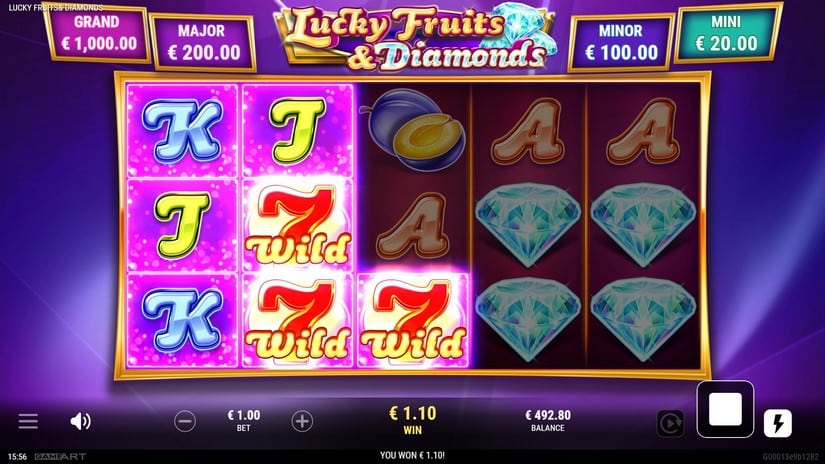 Lucky Fruits & Diamonds slot screen 3