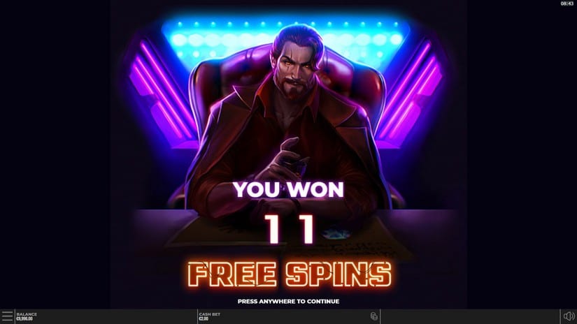 Neon Villains slot screen 3