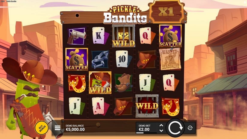 Pickle Bandits slot screen 1
