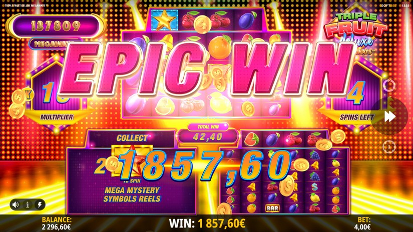 Triple Fruit Deluxe Megaways slot screen 8