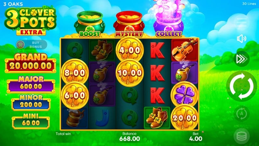 3 Clover Pots Extra slot screen 2