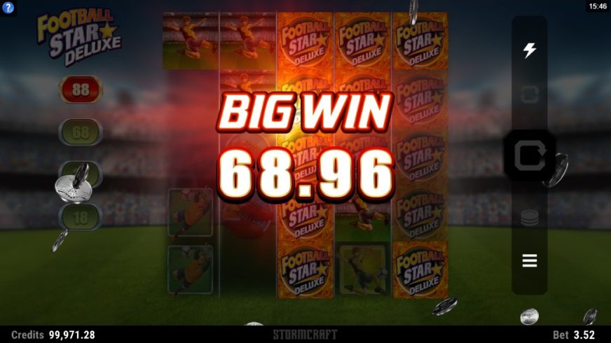 Football Star Deluxe slot screen 2