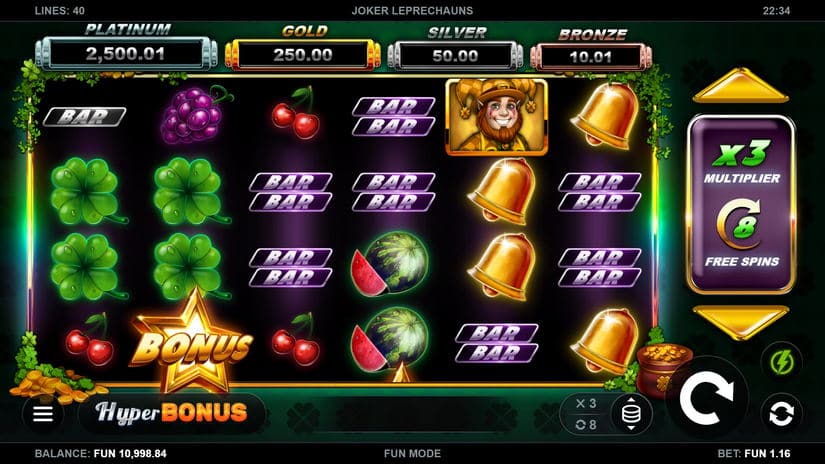 Joker Leprechauns slot screen 2