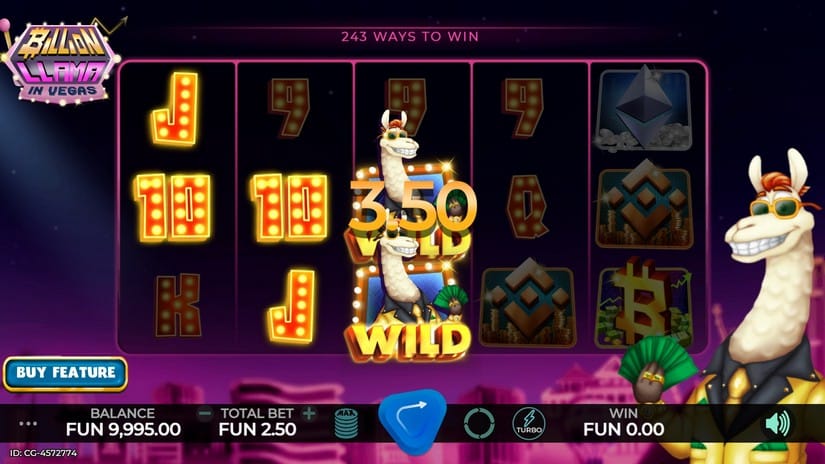 Billion Llama in Vegas slot screen 2