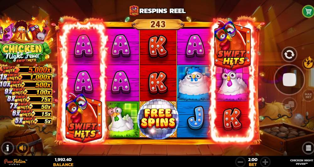 Chicken Night Fever free slot