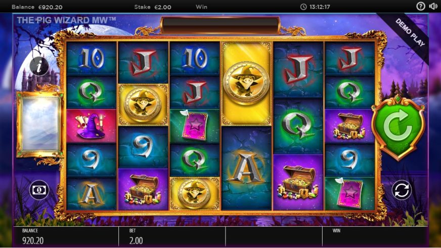 The Pig Wizard Megaways slot screen 1