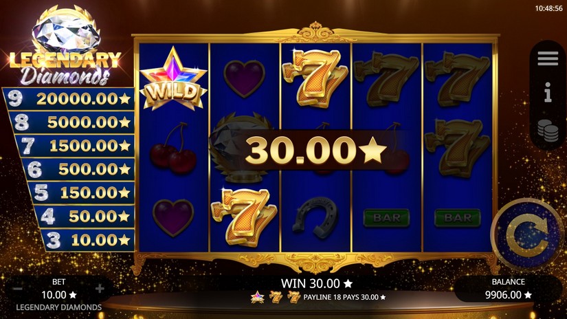 Legendary Diamonds slot screen 3