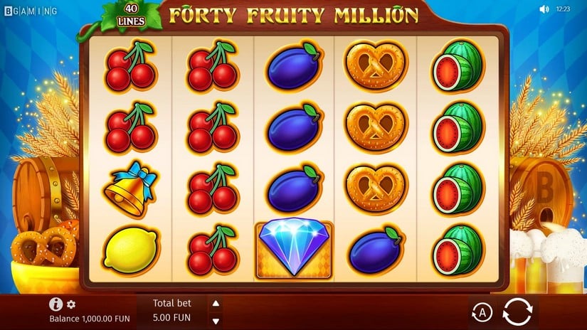 Forty Fruity Million slot screen 1