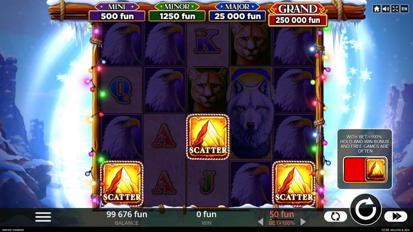 Winter Thunder slot screen 2
