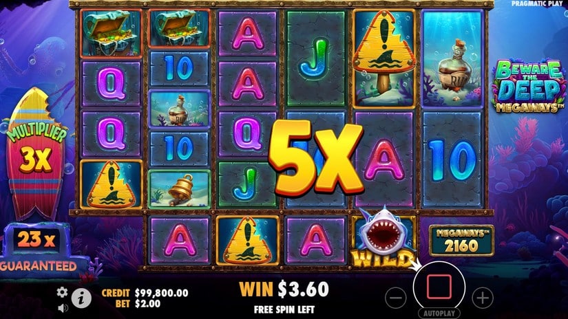 Beware The Deep Megaways slot screen 6