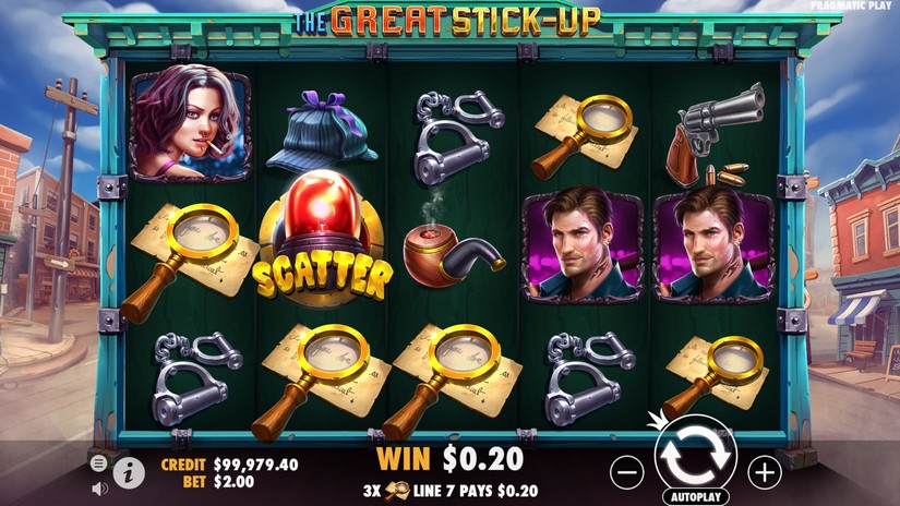 The Great Stick-Up slot screen 2