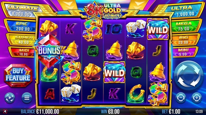 8K Ultra Gold Ultimate slot screen 1