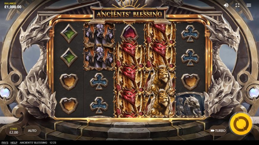 Ancients Blessing slot screen 1