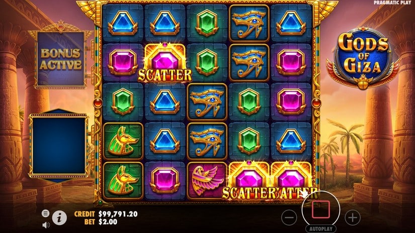 Gods of Giza slot screen 3