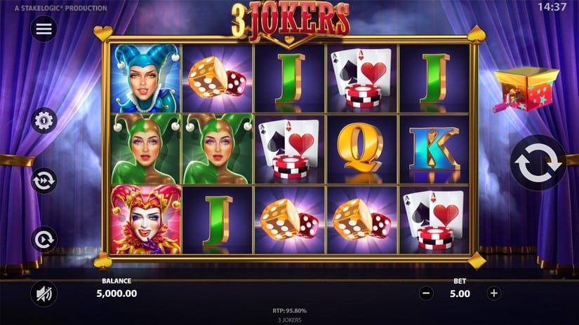3 Jokers slot screen 1