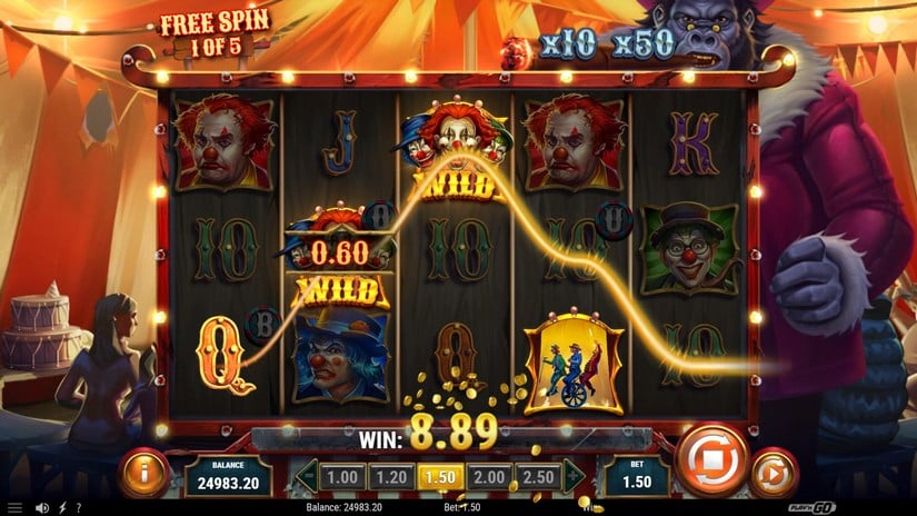 3 Clown Monty 2 slot screen 4