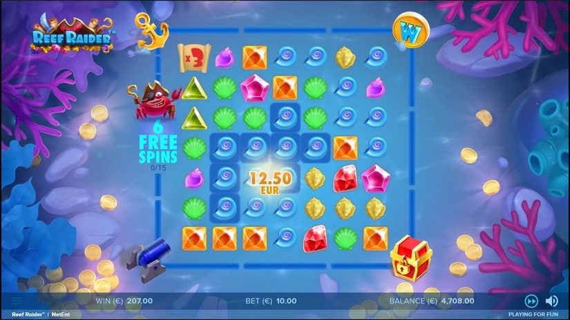 Reef Raider slot screen 7