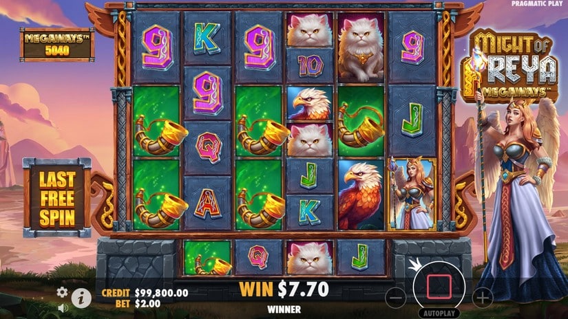 Might of Freya Megaways slot screen 5