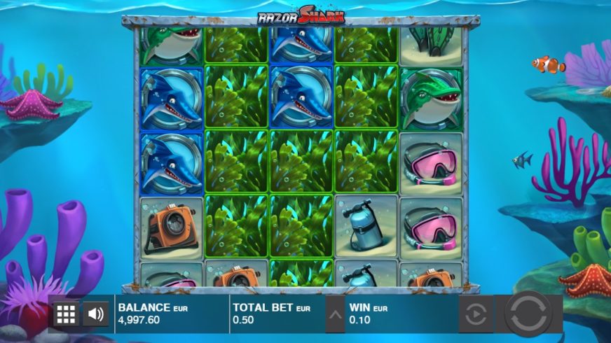 Razor Shark slot screen 2