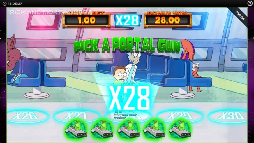 Rick and Morty Wubba Lubba Dub Dub slot screen 5