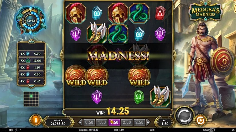 Medusa’s Madness slot screen 3