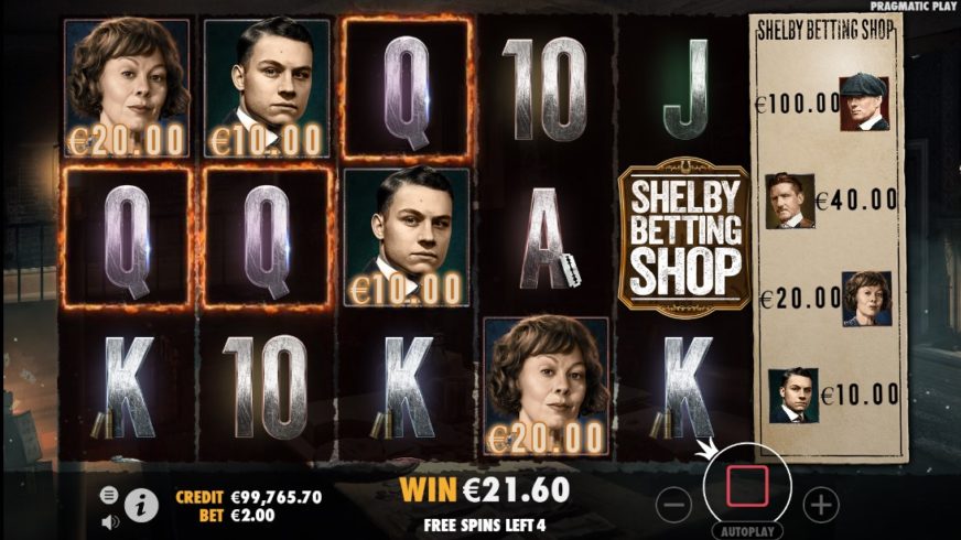 Peaky Blinders slot screen 3