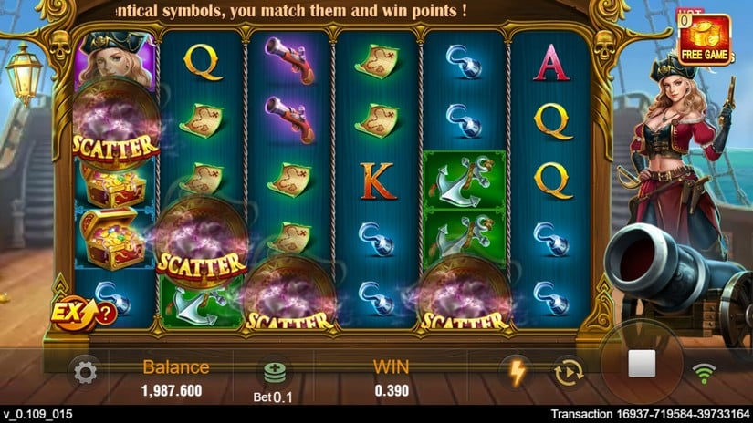 Pirate Queen slot screen 3