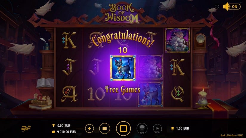 Book of Wisdom slot screen 2