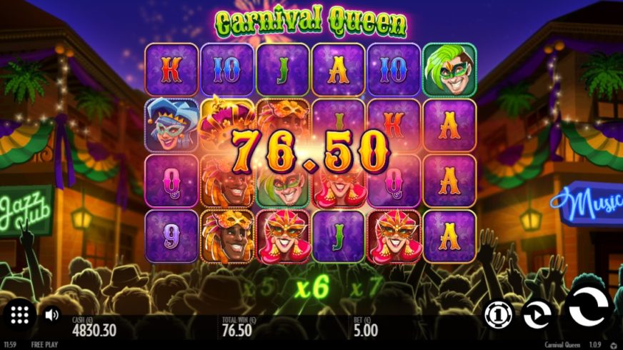 Carnival Queen slot screen 4