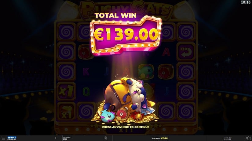 Pushy Cats slot screen 8