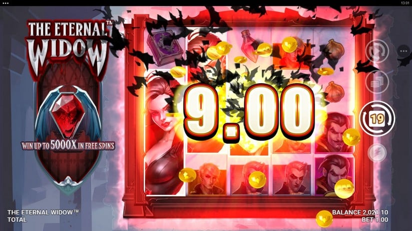 The Eternal Widow slot screen 4