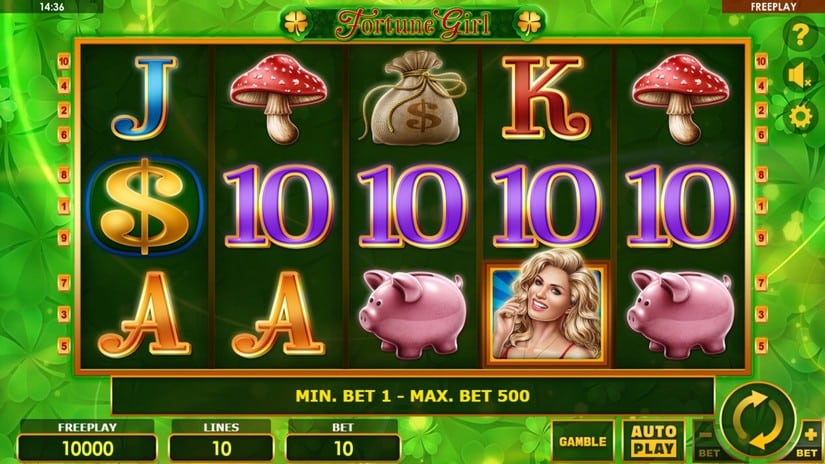 Fortune Girl slot screen 1