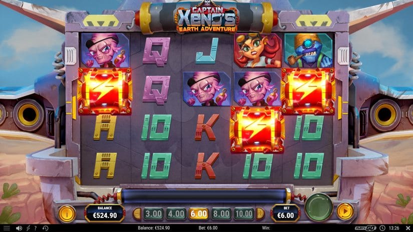 Captain Xenos Earth Adventure slot screen 6