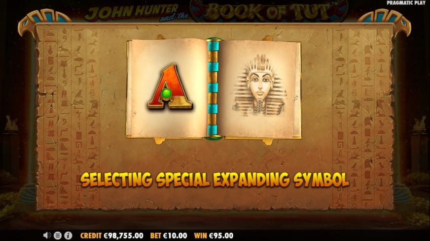 John Hunter and the Book of Tut slot screen 4