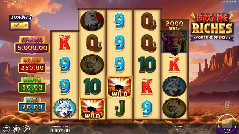 Raging Riches slot screen 2
