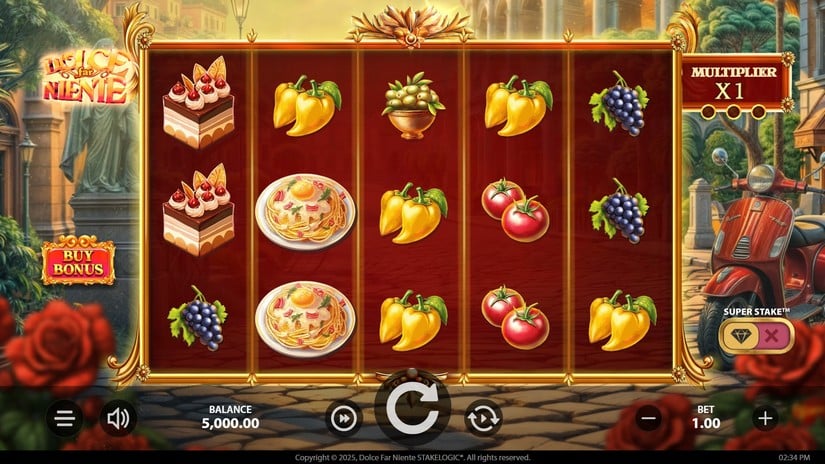 Dolce Far Niente slot screen 1