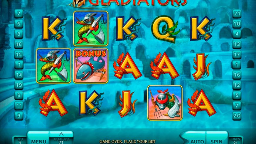 Gladiators slot screen 2