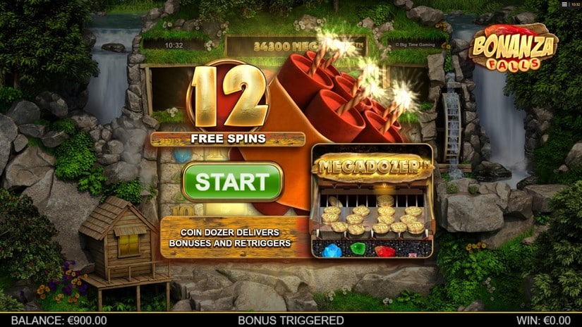 Bonanza Falls slot screen 2