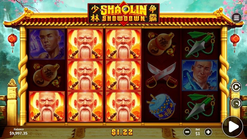 Shaolin Showdown slot screen 2