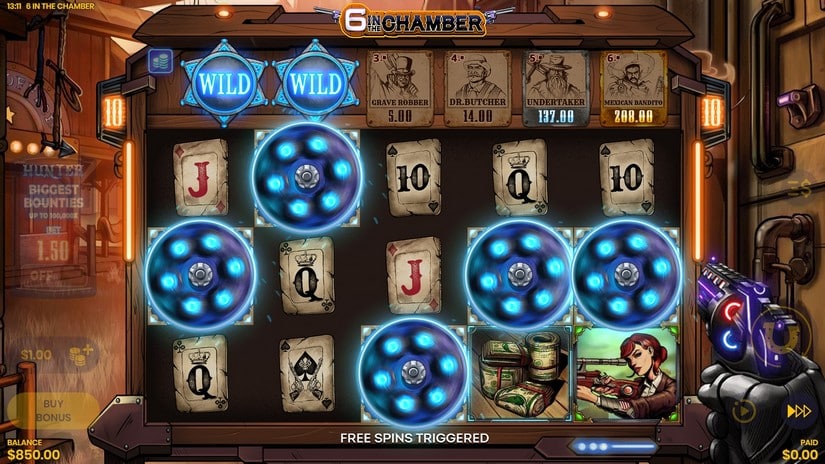 6 in the Chamber slot screen 3