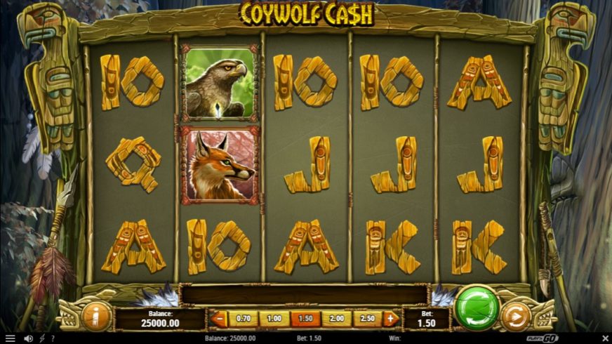 Coywolf Cash slot screen 1