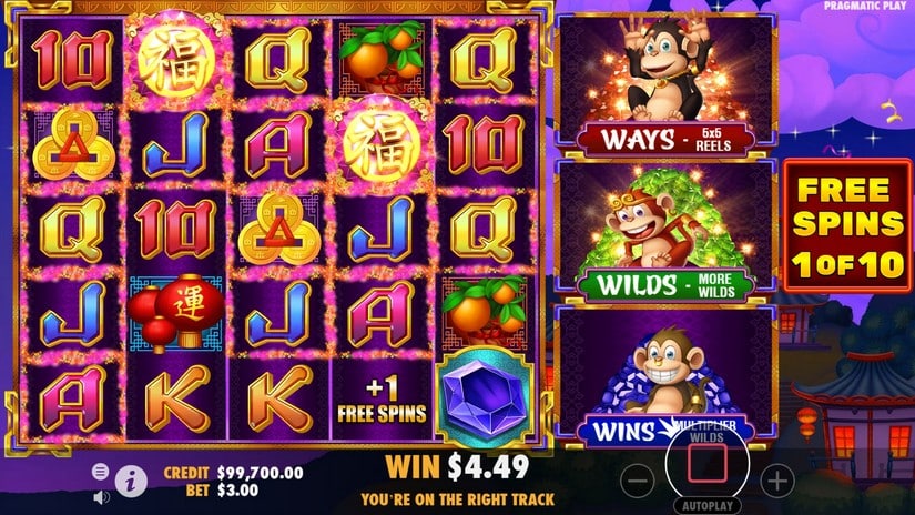 3 Dancing Monkeys slot screen 3
